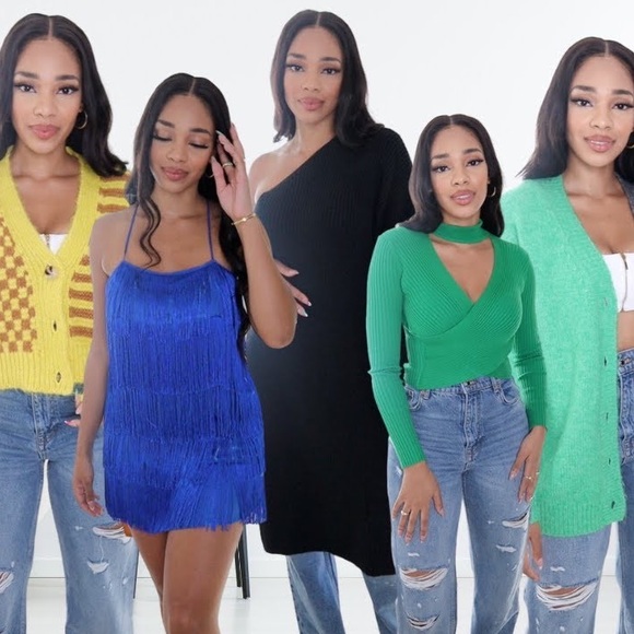 {Zara} Asymmetric Sleeve Knit Tunic Dress - Picture 13 of 13